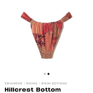 Inamorata Hillcrest bikini Bottom - Red patchwork